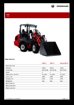 Valet de ferme Weidemann 1350 CC