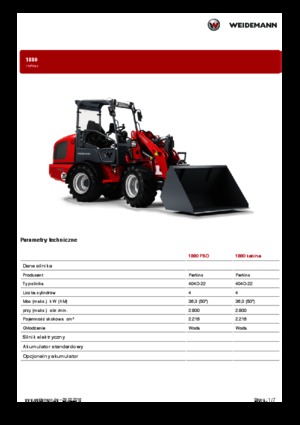 Chargeuses sur pneus Weidemann 1880