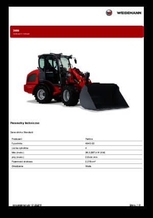 Chargeuses sur pneus Weidemann 2080