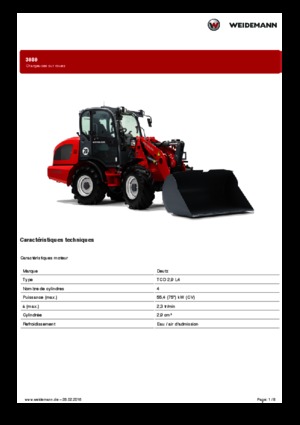 Chargeuses sur pneus Weidemann 3080