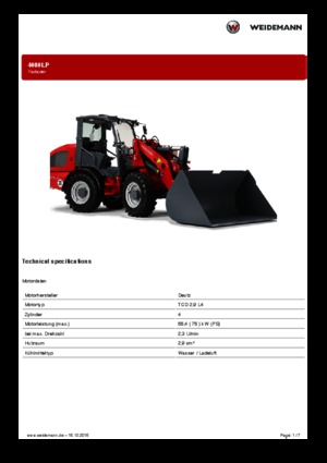 Chargeuses sur pneus Weidemann 4080LP