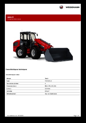 Chargeuses sur pneus Weidemann 4080LPT