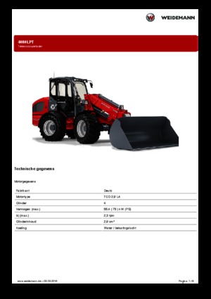 Chargeuses sur pneus Weidemann 4080LPT