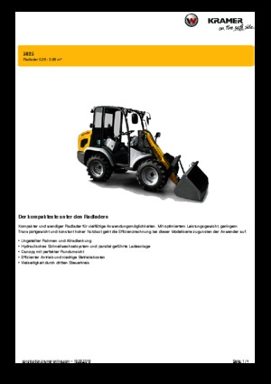 Chargeuses sur pneus Kramer 5025