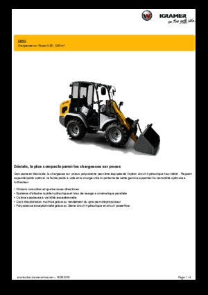 Chargeuses sur pneus Kramer 5025