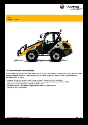 Chargeuses sur pneus Kramer 5075