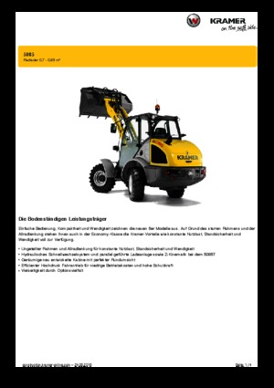 Chargeuses sur pneus Kramer 5085