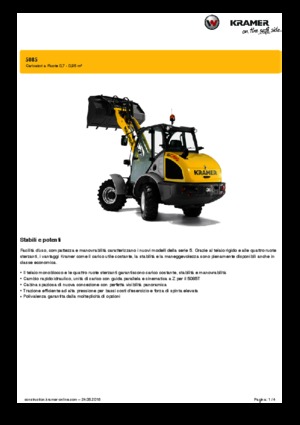 Chargeuses sur pneus Kramer 5085