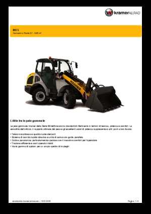 Chargeuses sur pneus Kramer 8075