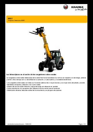 Chargeuses sur pneus Kramer 8085 T