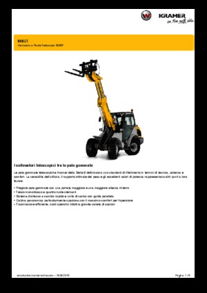Chargeuses sur pneus Kramer 8085 T
