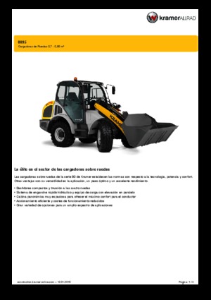 Chargeuses sur pneus Kramer 8095