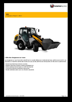 Chargeuses sur pneus Kramer 8095