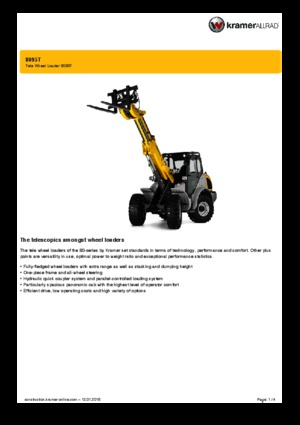 Chargeuses sur pneus Kramer 8095 T