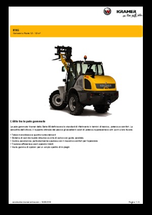 Chargeuses sur pneus Kramer 8105