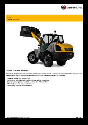 Chargeuses sur pneus Kramer 8115