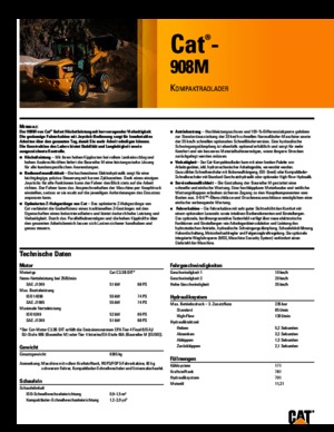 Chargeuses sur pneus Caterpillar 908M
