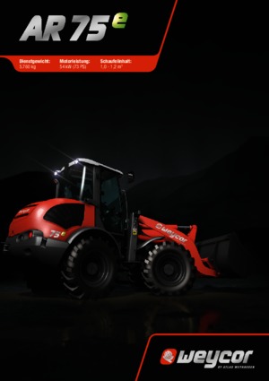 Chargeuses sur pneus weycor AR 75 e