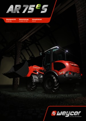 Chargeuses sur pneus weycor AR 75 e S
