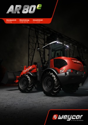 Chargeuses sur pneus weycor AR 80 e