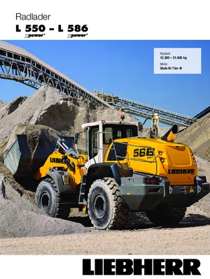 Chargeuses sur pneus Liebherr L 550 XPower