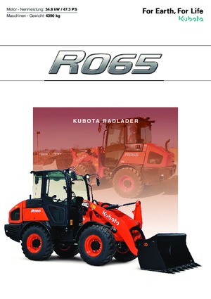 Chargeuses sur pneus Kubota R065