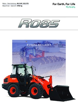 Chargeuses sur pneus Kubota R 085