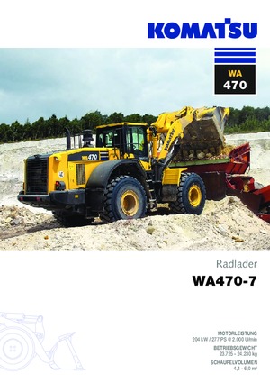 Chargeuses sur pneus Komatsu WA470-7