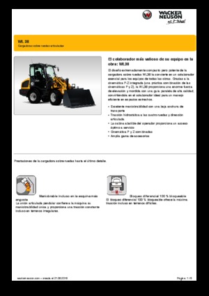 Chargeuses sur pneus Wacker Neuson WL38
