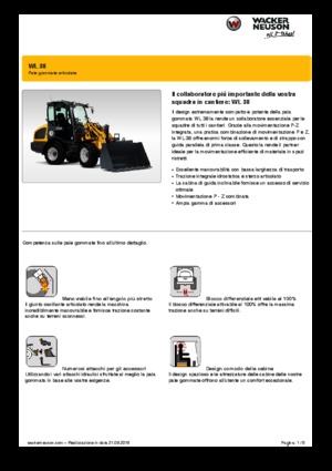 Chargeuses sur pneus Wacker Neuson WL38