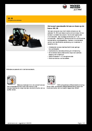 Chargeuses sur pneus Wacker Neuson WL38