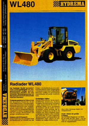 Chargeuses sur pneus Hydrema WL 480