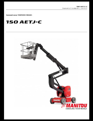 Nacelles à bras articulés sur roues Manitou 150 AETJ C
