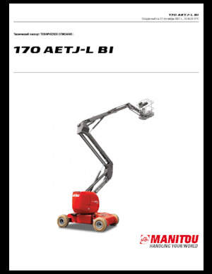 Nacelles à bras articulés sur roues Manitou 170 AETJ L Bi