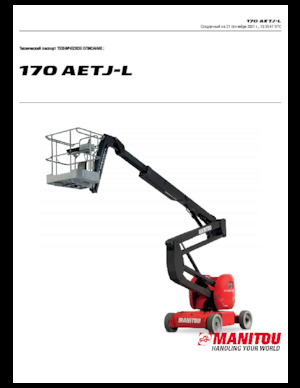 Nacelles à bras articulés sur roues Manitou 170 AETJ L