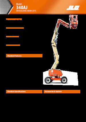 Nacelles à bras articulés sur roues JLG 340AJ