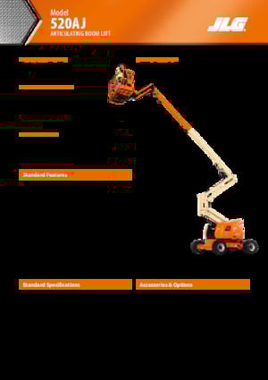 Nacelles à bras articulés sur roues JLG 520AJ