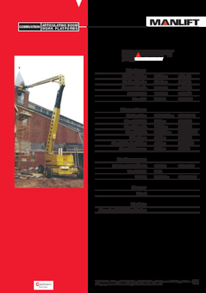 Nacelles à bras articulés sur roues Grove-Manlift A 125 J