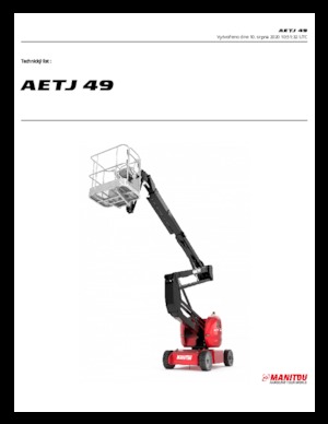 Nacelles à bras articulés sur roues Manitou AETJ 49 