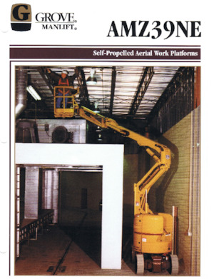 Nacelles à bras articulés sur roues Grove-Manlift AMZ 39 NE