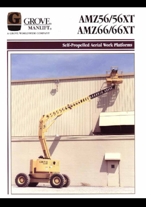 Nacelles à bras articulés sur roues Grove-Manlift AMZ 66 XT