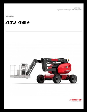 Nacelles à bras articulés sur roues Manitou ATJ 46+
