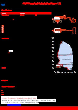 Nacelles à bras articulés sur roues Sinoboom GTZZ15J