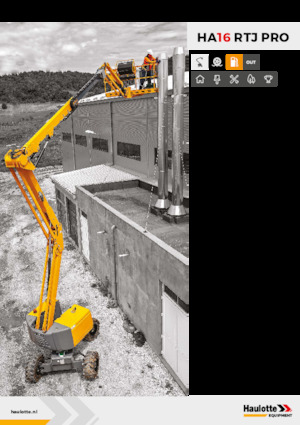 Nacelles à bras articulés sur roues Haulotte HA16 RTJ PRO