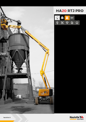 Nacelles à bras articulés sur roues Haulotte HA20 RTJ PRO