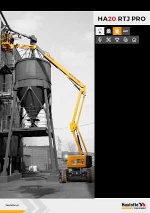 Nacelles à bras articulés sur roues Haulotte HA20 RTJ PRO