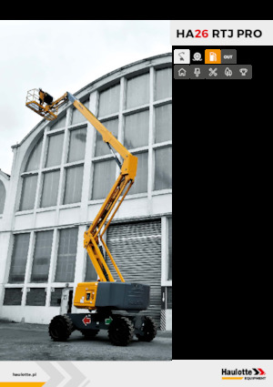 Nacelles à bras articulés sur roues Haulotte HA26 RTJ PRO