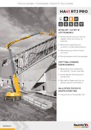 Nacelles à bras articulés sur roues Haulotte HA41 RTJ PRO