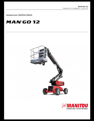 Nacelles à bras articulés sur roues Manitou ManGo 12