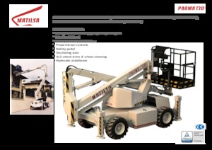 Nacelles à bras articulés sur roues Matilsa Parma 13 D